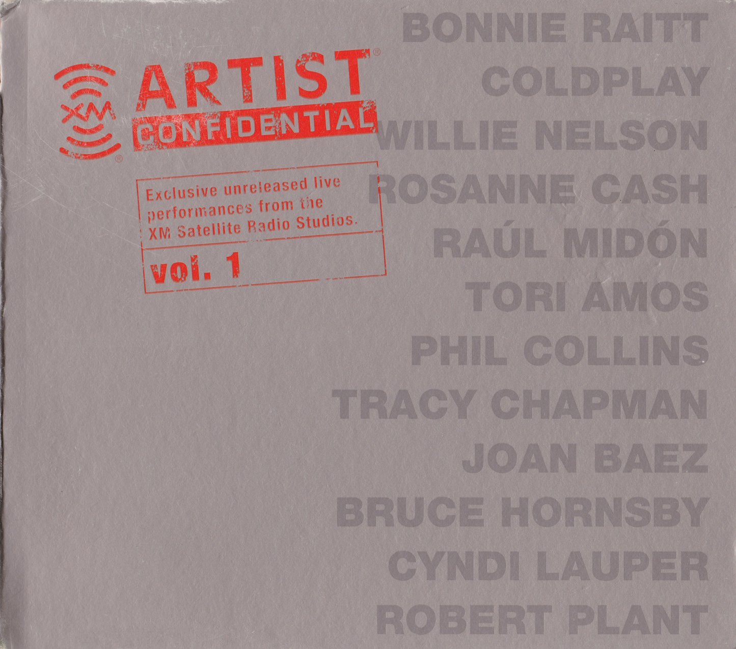VARIOUS - XM ARTIST CONFIDENTIAL