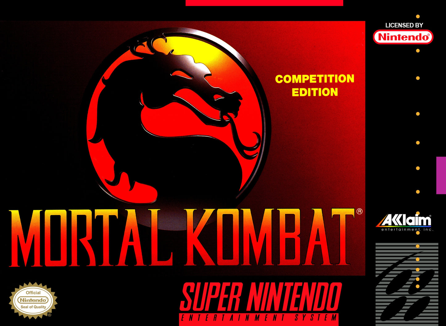 ULTIMATE MORTAL KOMBAT 3 - SNES (W/BOX & MANUAL)