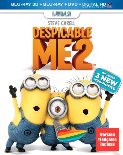 DESPICABLE ME 2 - BLU-3D-INC. BLU & DVD COPY