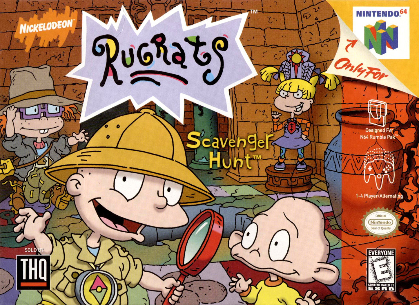 RUGRATS SCAVENGER HUNT - N64 (CARTRIDGE ONLY)