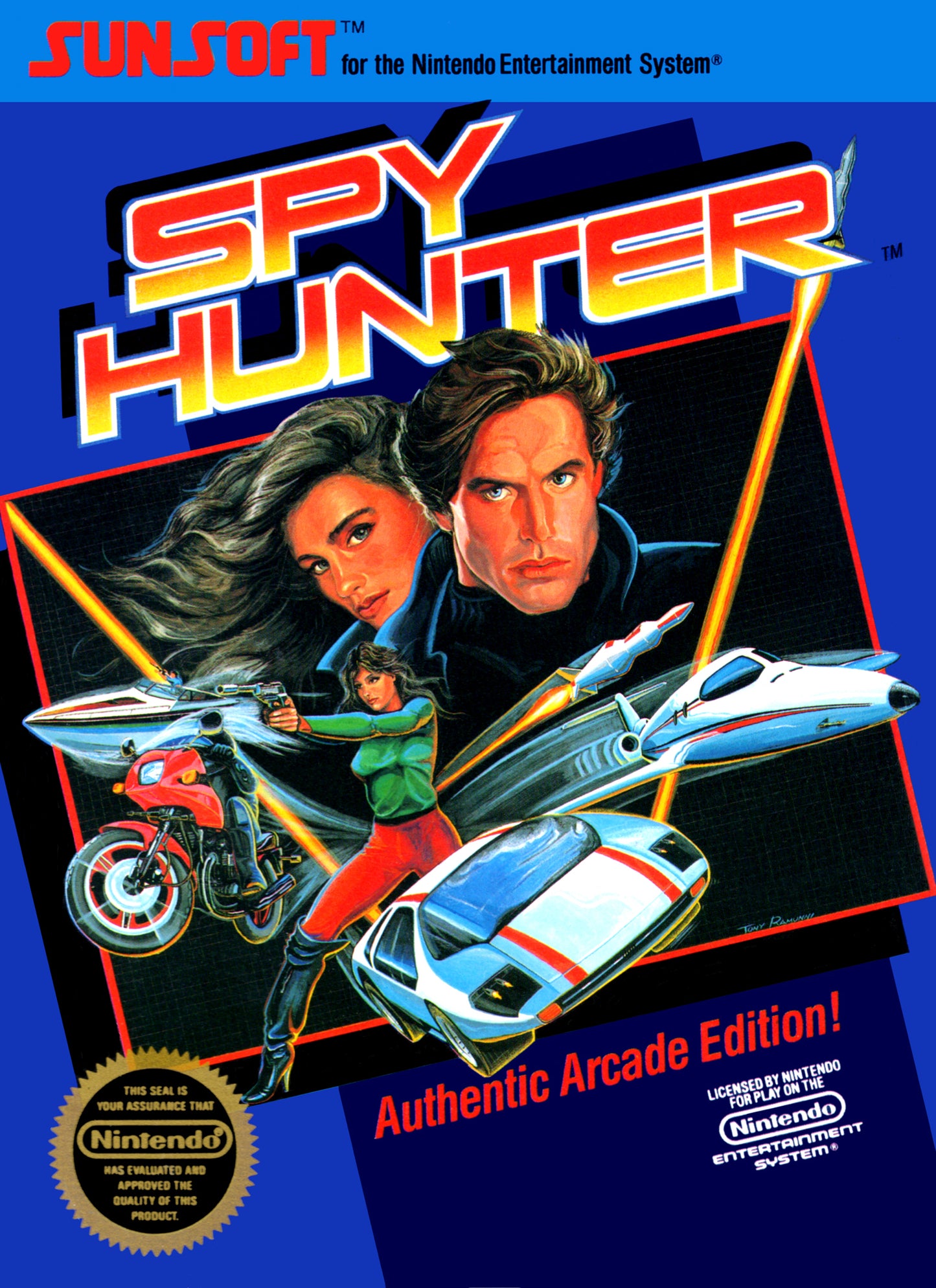 SPY HUNTER - NES (W/BOX)