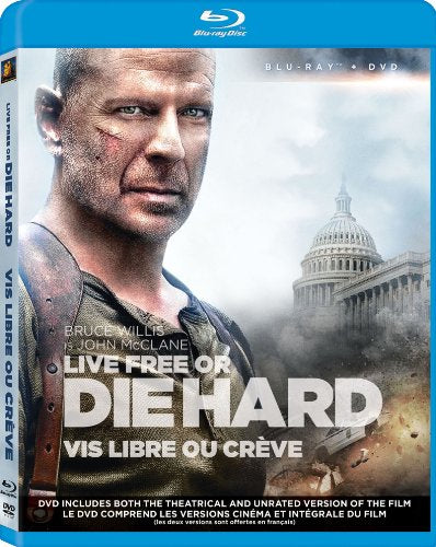 LIVE FREE OR DIE HARD - BLU-INC. DVD COPY