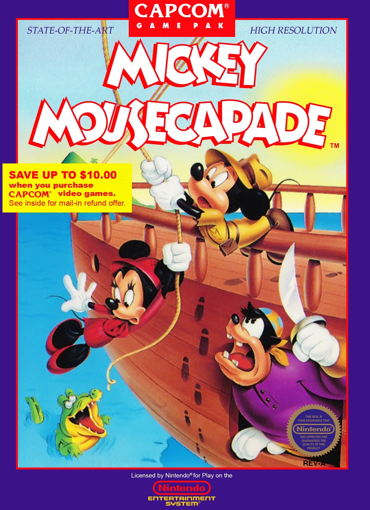 MICKEY MOUSECAPADE - NES