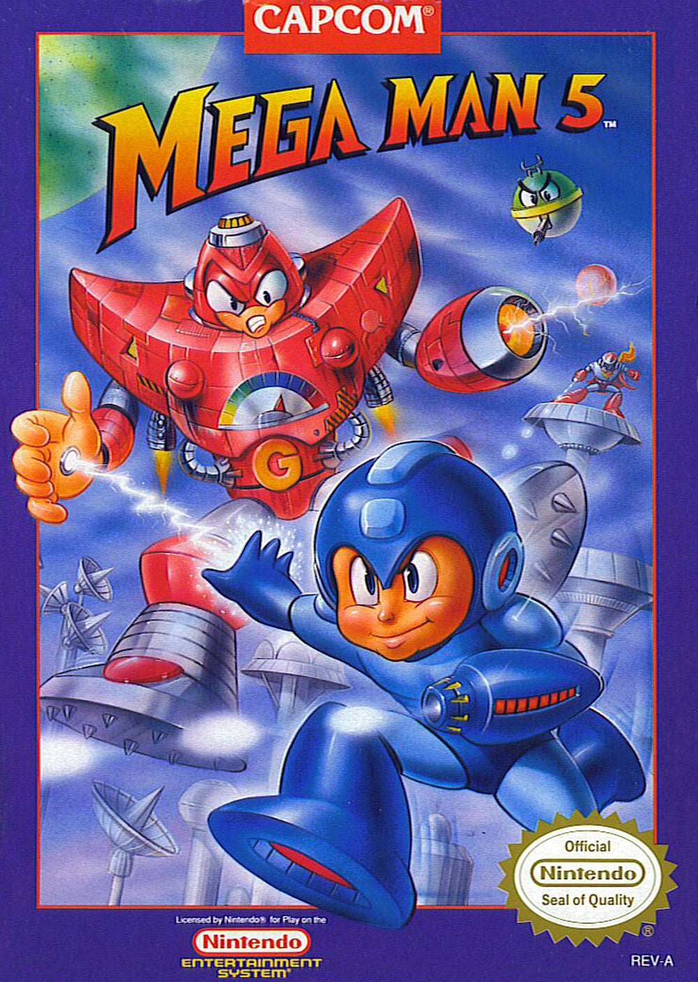 MEGA MAN 5 - NES (W/BOX)