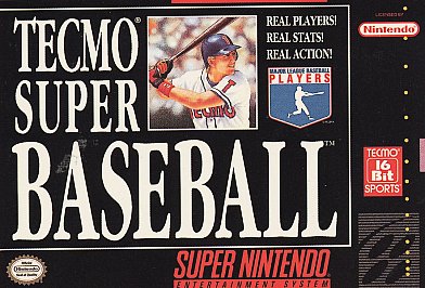 TECMO SUPER BASEBALL - SNES (W/BOX & MANUAL)