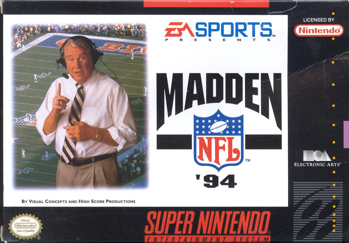 MADDEN NFL 94 - SNES (W/BOX & MANUAL)