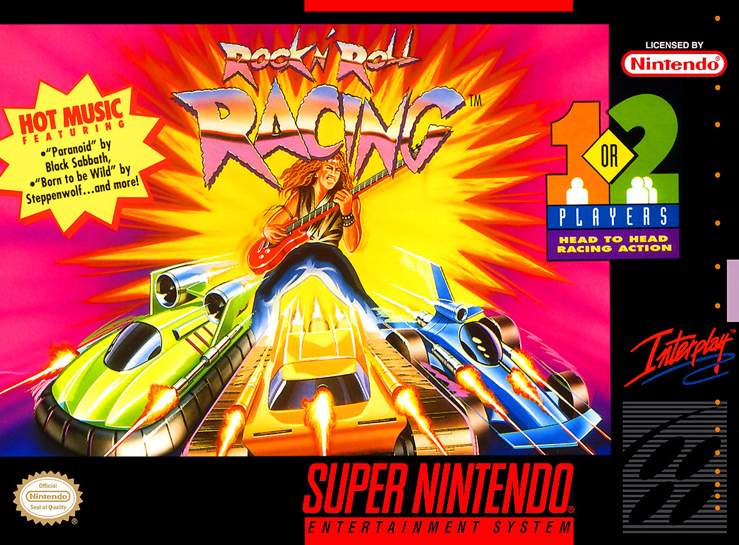 ROCK 'N ROLL RACING - SNES (W/BOX)