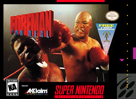 FOREMAN FOR REAL - SNES (W/BOX & MANUAL)