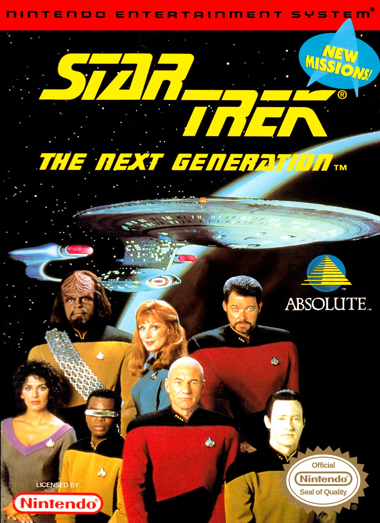 STAR TREK THE NEXT GENERATION - NES (W/BOX)
