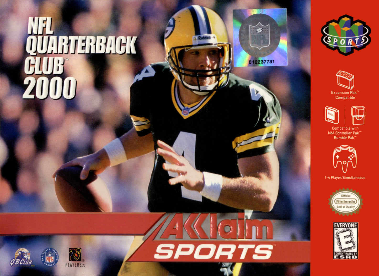 NFL QUARTERBACK CLUB 2000 - N64 (CARTRIDGE ONLY)