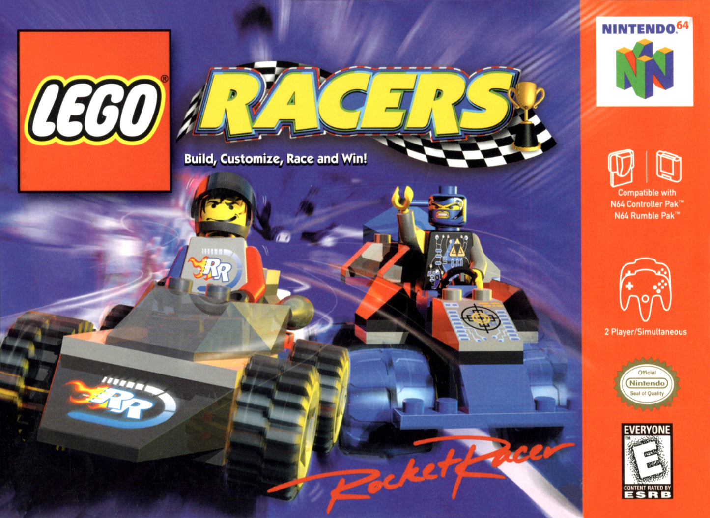 LEGO RACERS - N64 (W/BOX & MANUAL)