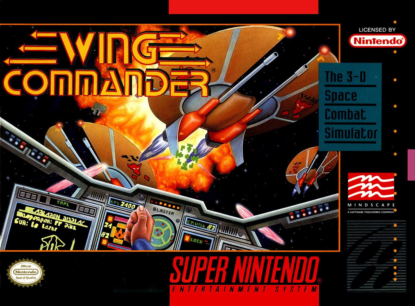WING COMMANDER - SNES (W/BOX & MANUAL)