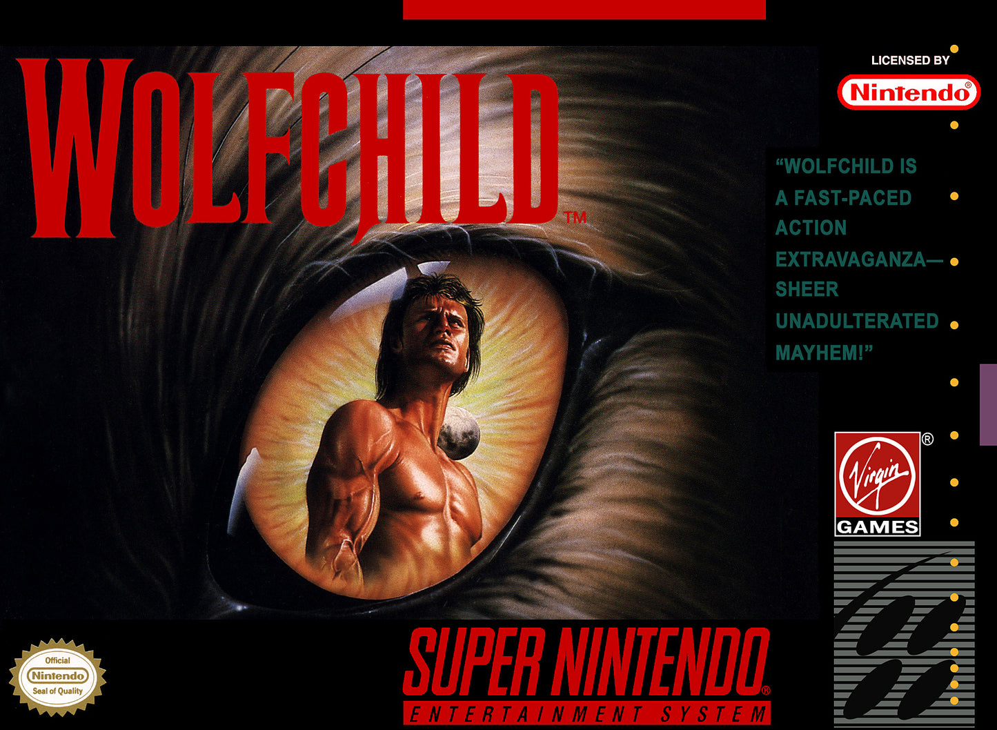 WOLFCHILD - SNES (W/BOX & MANUAL)