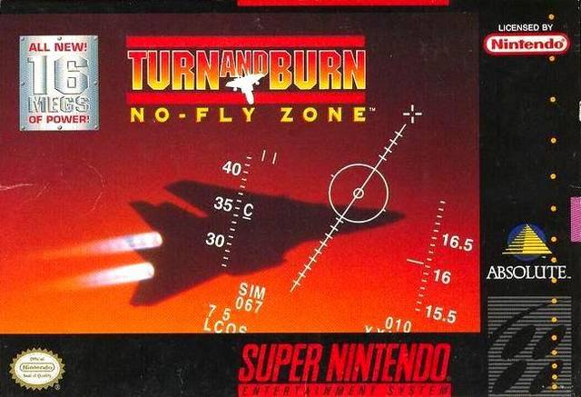 TURN & BURN: NO FLY ZONE - SNES (W/BOX & MANUAL)