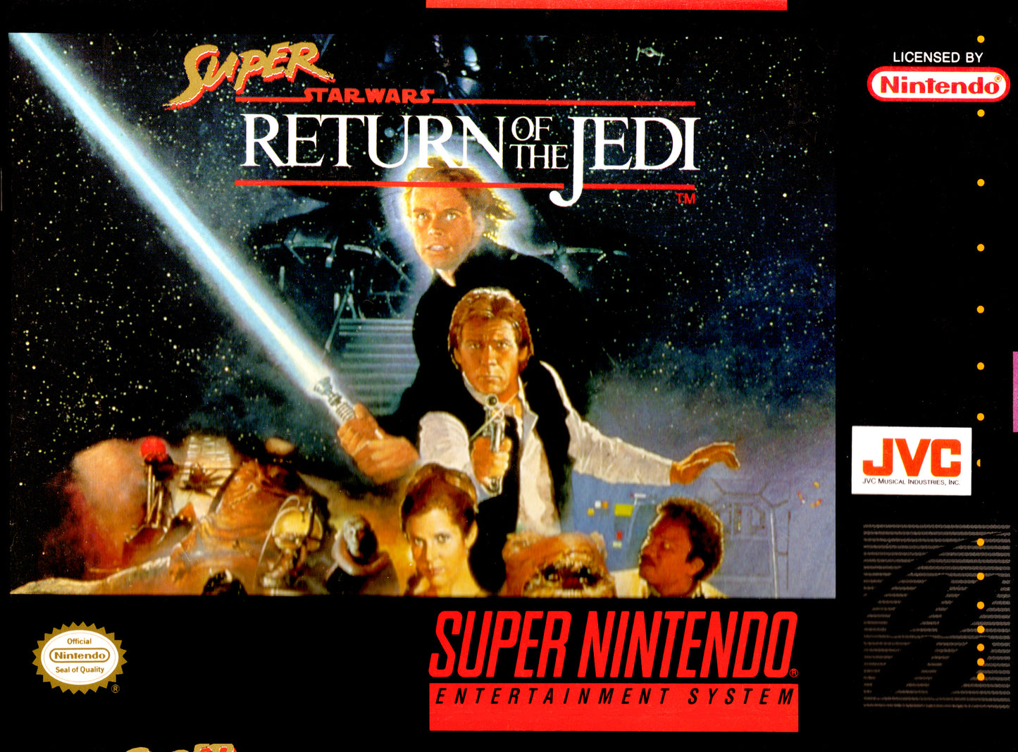 SUPER STAR WARS: RETURN OF THE JEDI - SNES (W/BOX & MANUAL)
