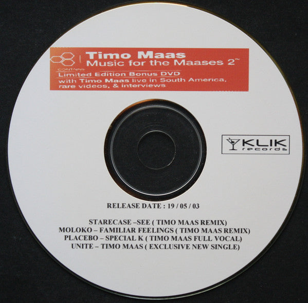 MAAS, TIMO - MUSIC FOR THE MASSES V2