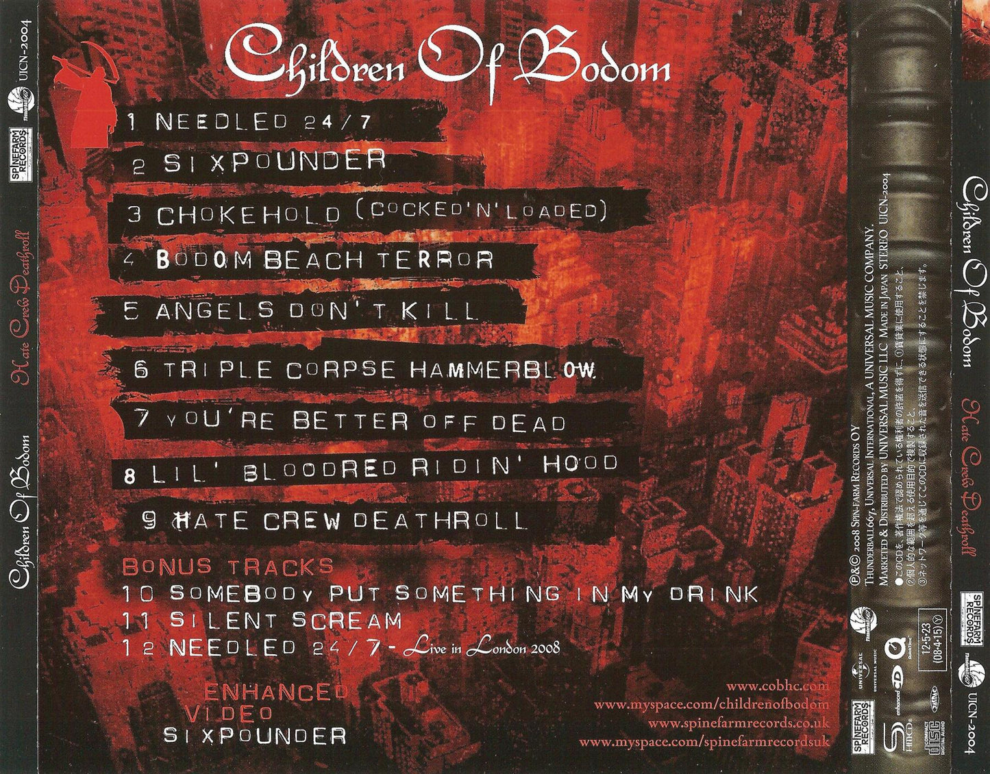 CHILDREN OF BODOM - HATE CREW DEATHROLL (SP LTD ED)