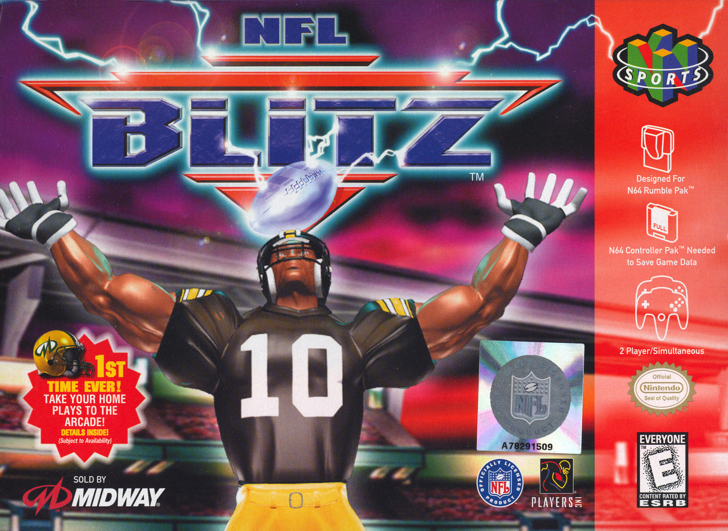 NFL BLITZ - N64 (W/BOX & MANUAL)