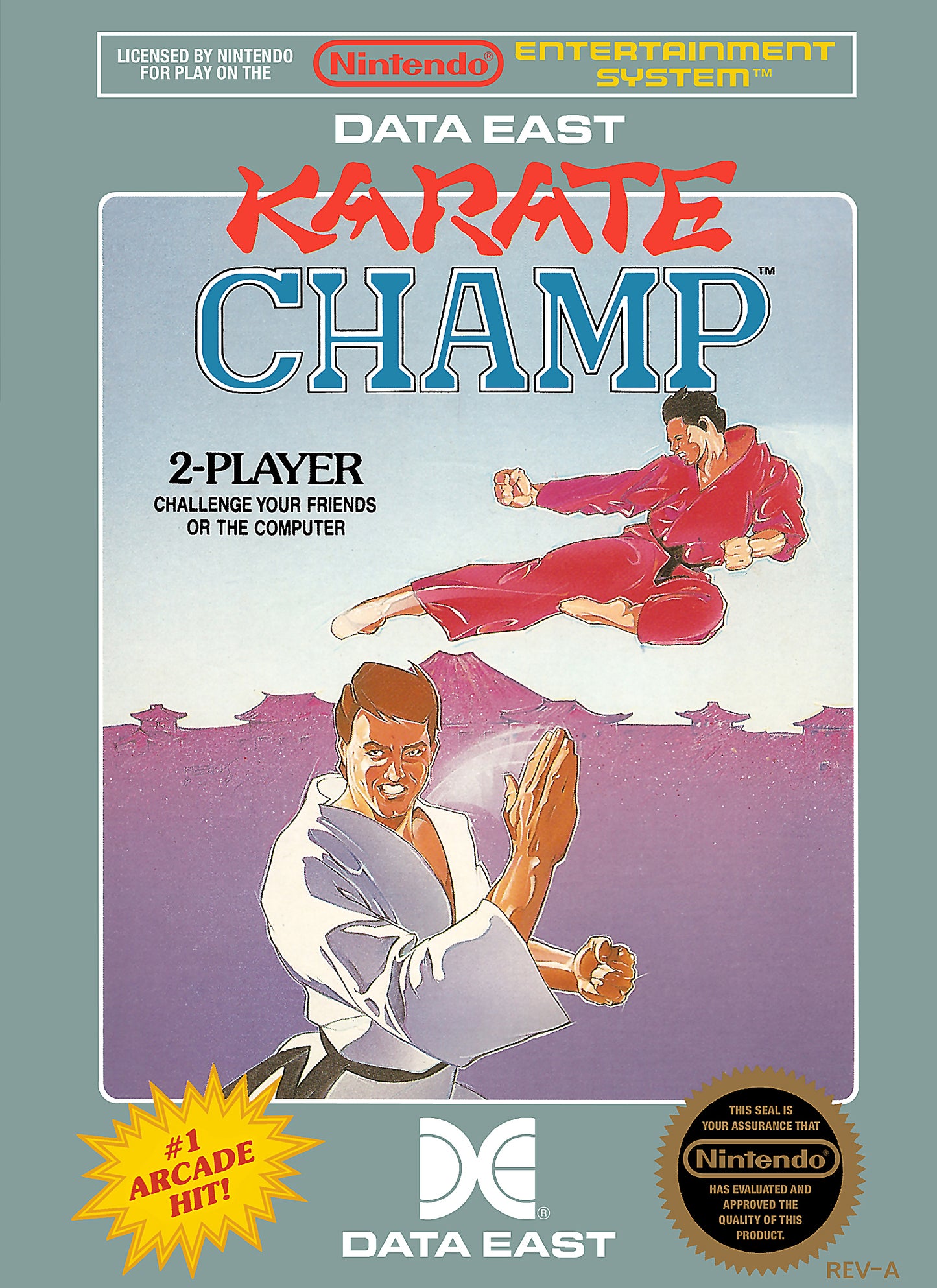 KARATE CHAMP - NES (W/BOX & MANUAL)