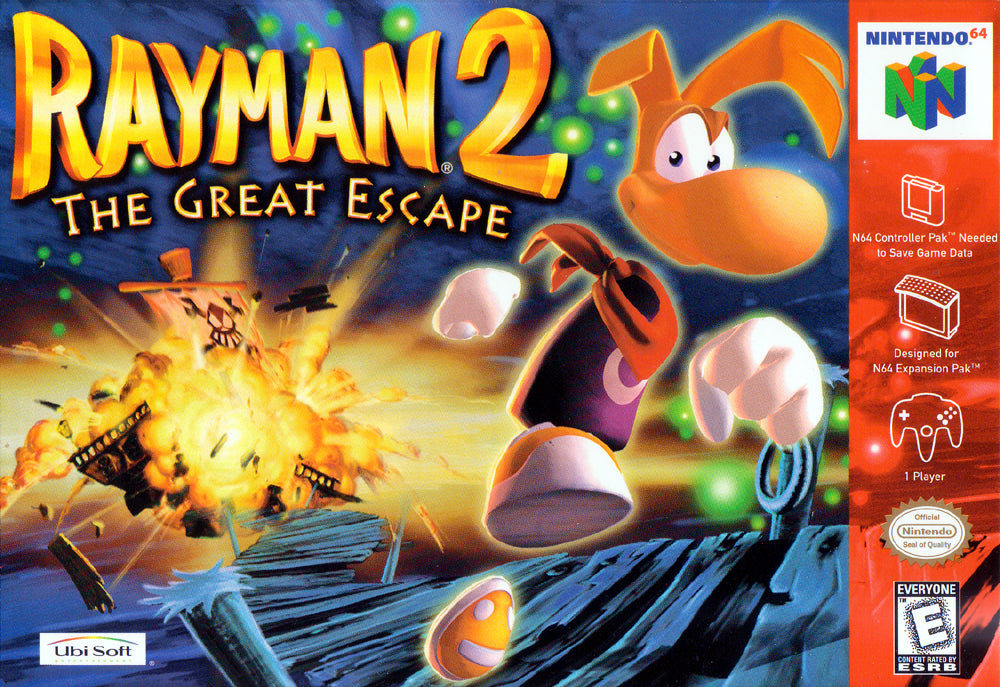 RAYMAN 2: THE GREAT ESCAPE - N64 (W/BOX)