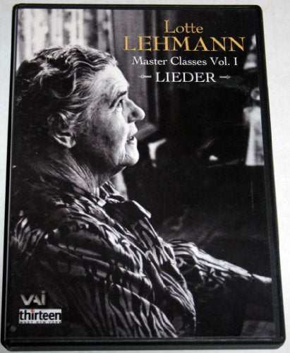LEHMANN, LOTTE - DVD-VOLUME 1-MASTER CLASSES-LIEDER