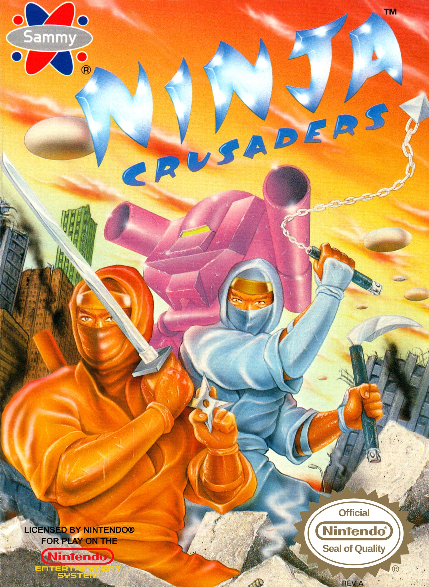 NINJA CRUSADERS - NES (W/BOX & MANUAL)
