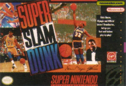 MAGIC JOHNSON'S SUPER SLAM DUNK - SNES (W/BOX)