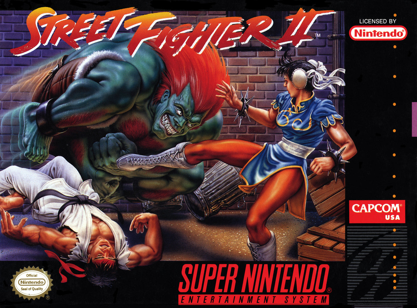 STREET FIGHTER II - SNES (W/BOX & MANUAL)