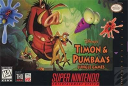 TIMON & PUMBAA: JUNGLE GAMES - SNES (W/BOX)