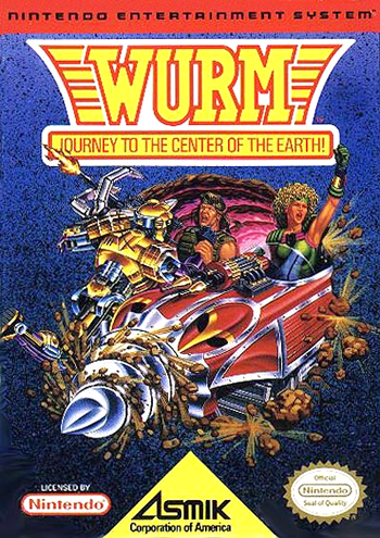 WURM JOURNEY TO THE CENTER OF THE EARTH - NES (W/BOX & MANUAL)