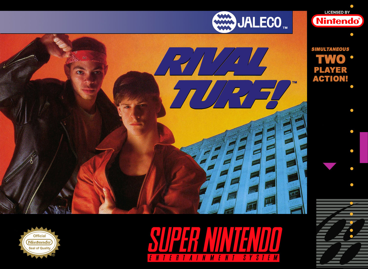RIVAL TURF - SNES (W/BOX & MANUAL)