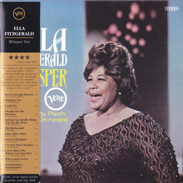 FITZGERALD, ELLA - WHISPER NOT (REMASTERED)
