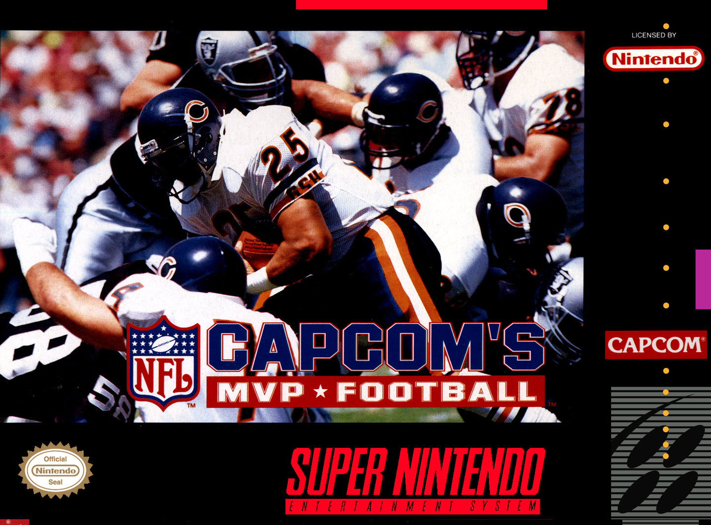 CAPCOM'S MVP FOOTBALL - SNES (W/BOX)