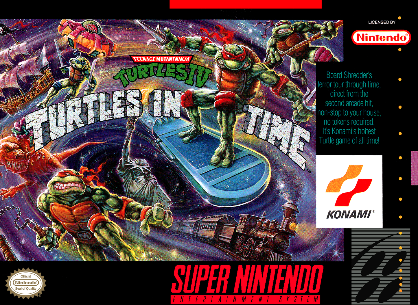TEENAGE MUTANT NINJA TURTLES IV: TURTLES - SNES (W/BOX)