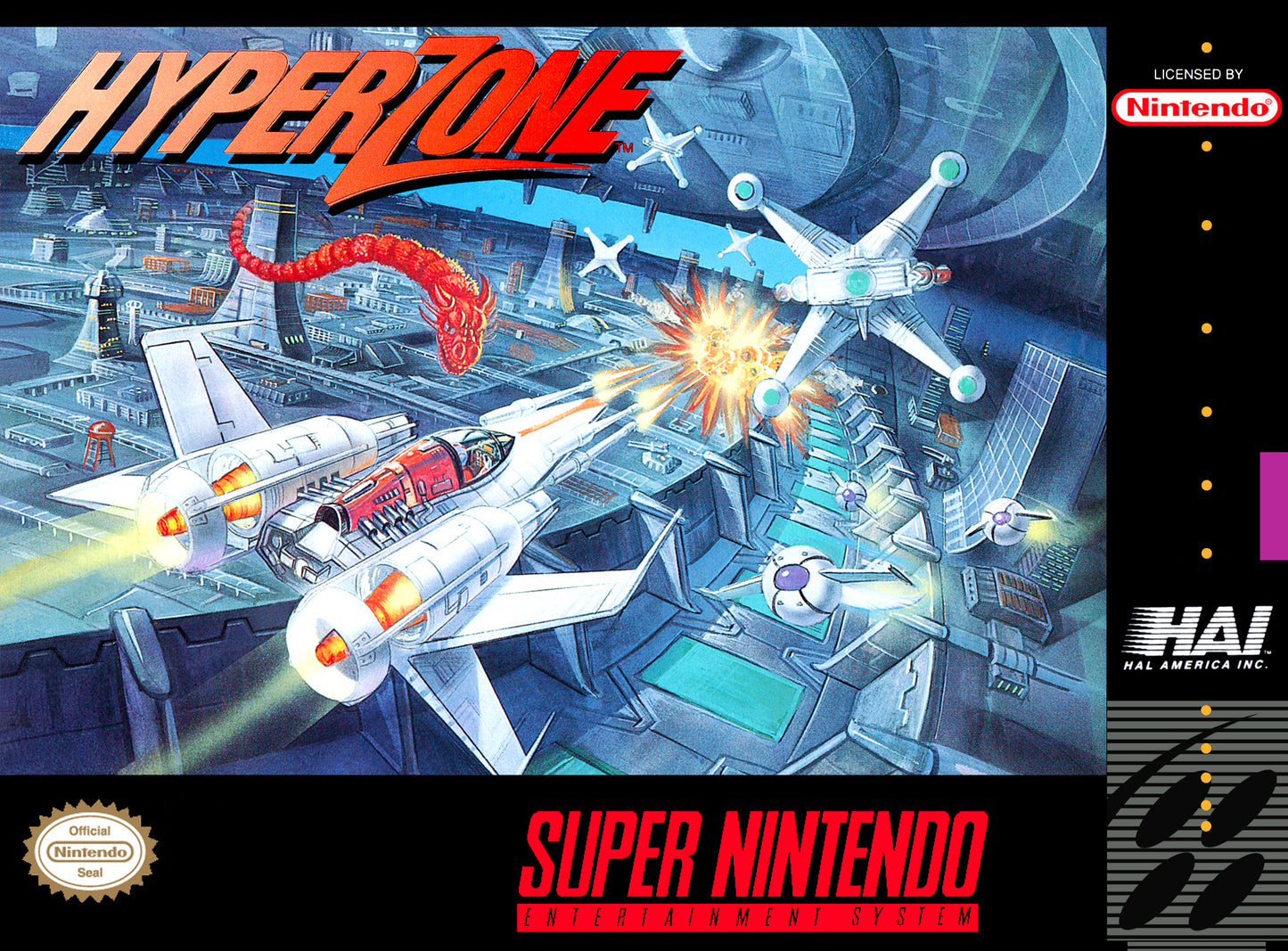 HYPERZONE - SNES (W/BOX & MANUAL)