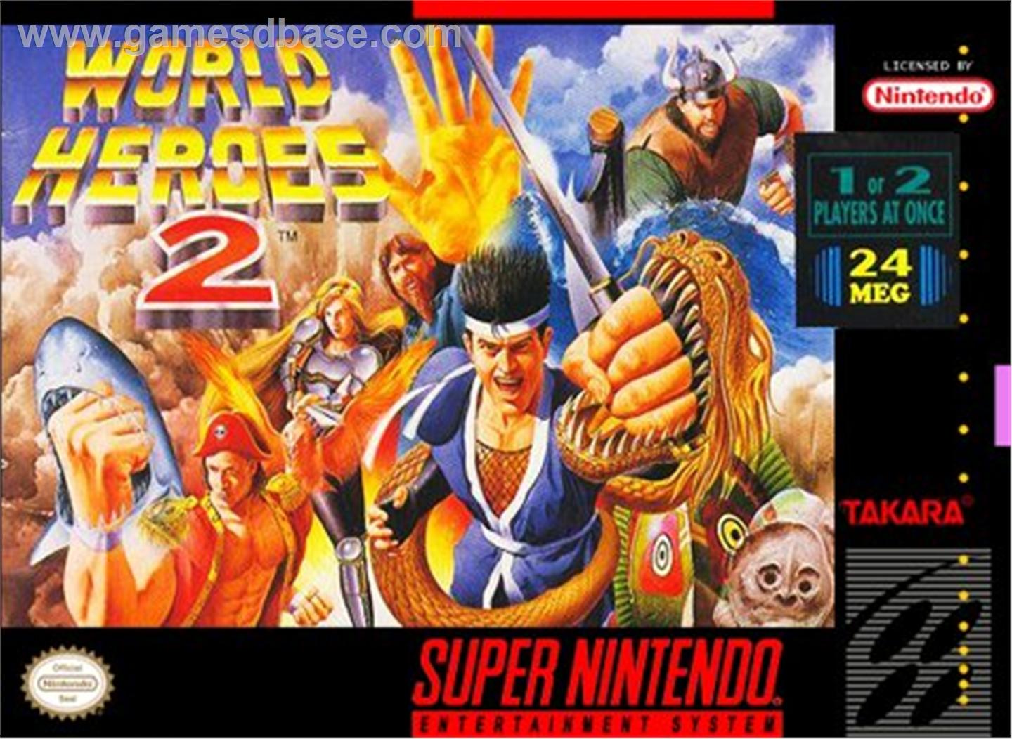 WORLD HEROES 2 - SNES (W/BOX)