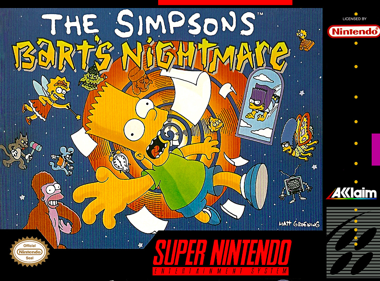 SIMPSONS: BART'S NIGHTMARE - SNES