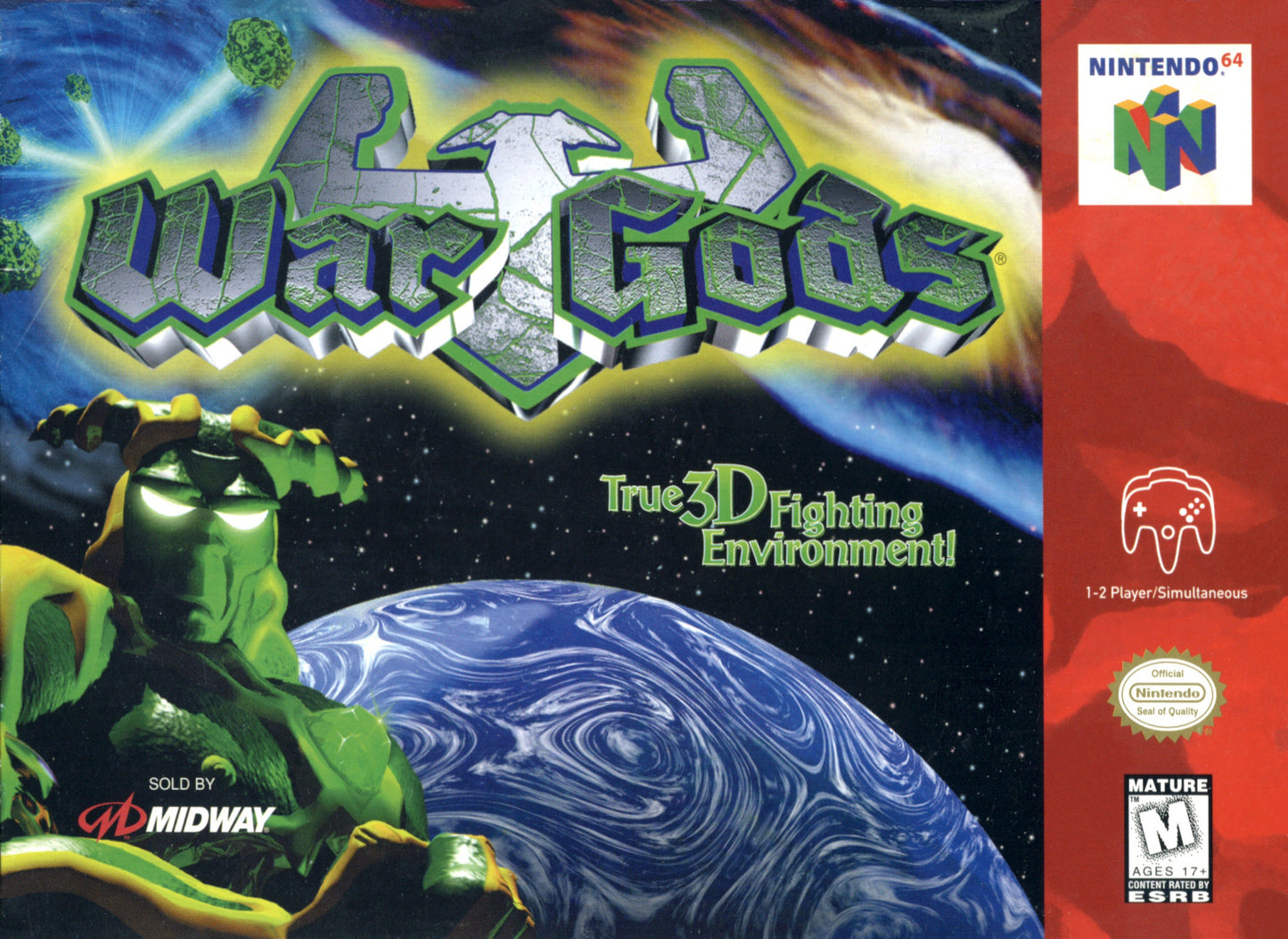 WAR GODS - N64 (W/BOX & MANUAL)