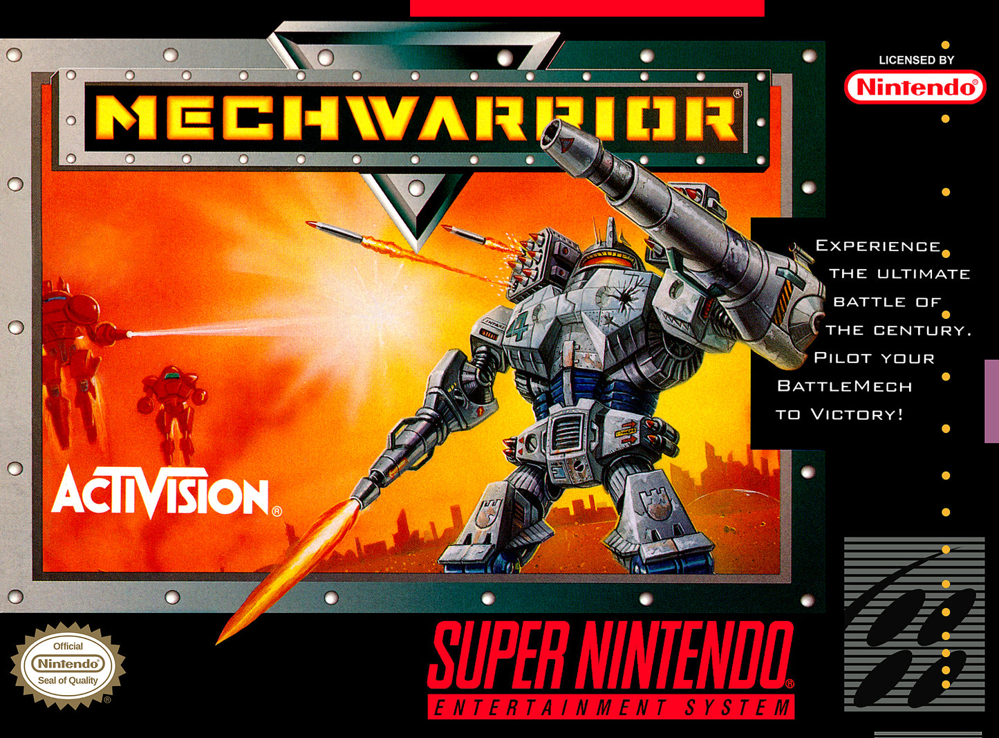 MECHWARRIOR - SNES (W/BOX & MANUAL)