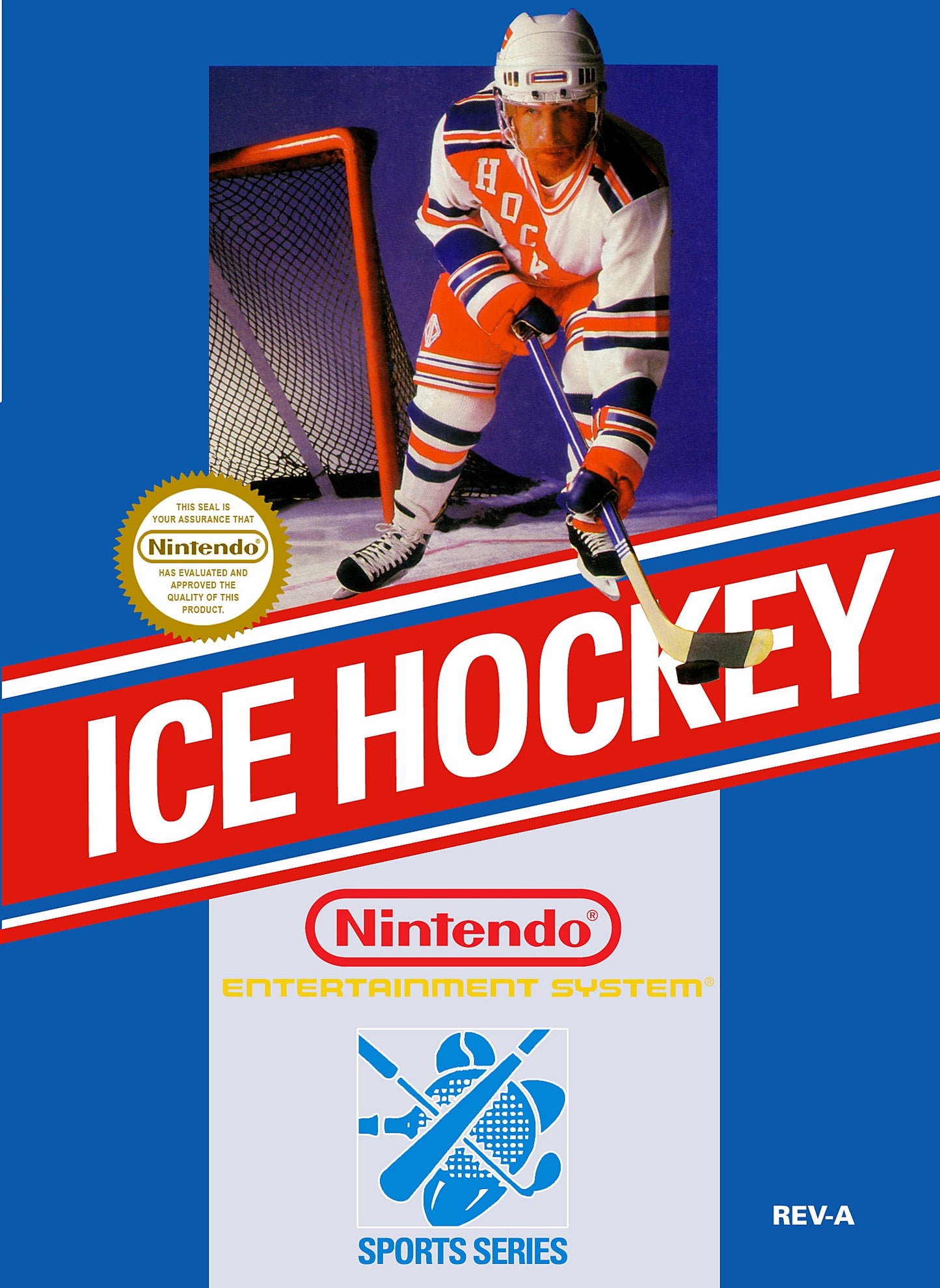 ICE HOCKEY - NES (W/BOX & MANUAL)