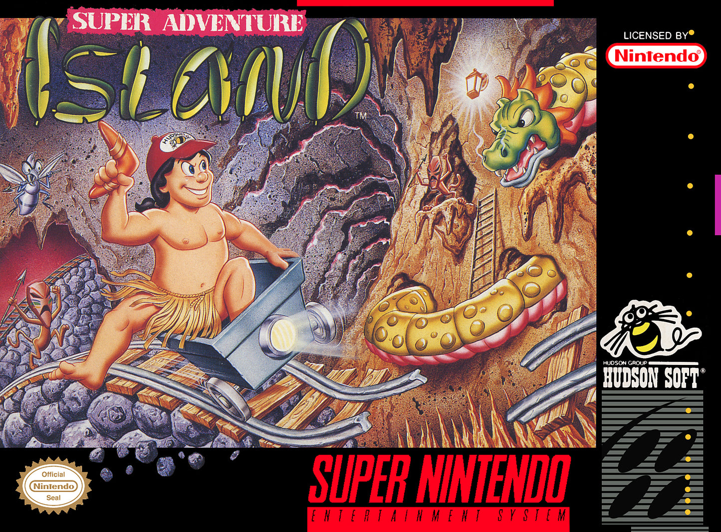 SUPER ADVENTURE ISLAND - SNES (W/BOX)