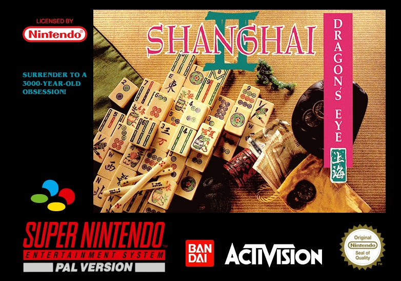 SHANGHAI II: DRAGON'S EYE - SNES (W/BOX)