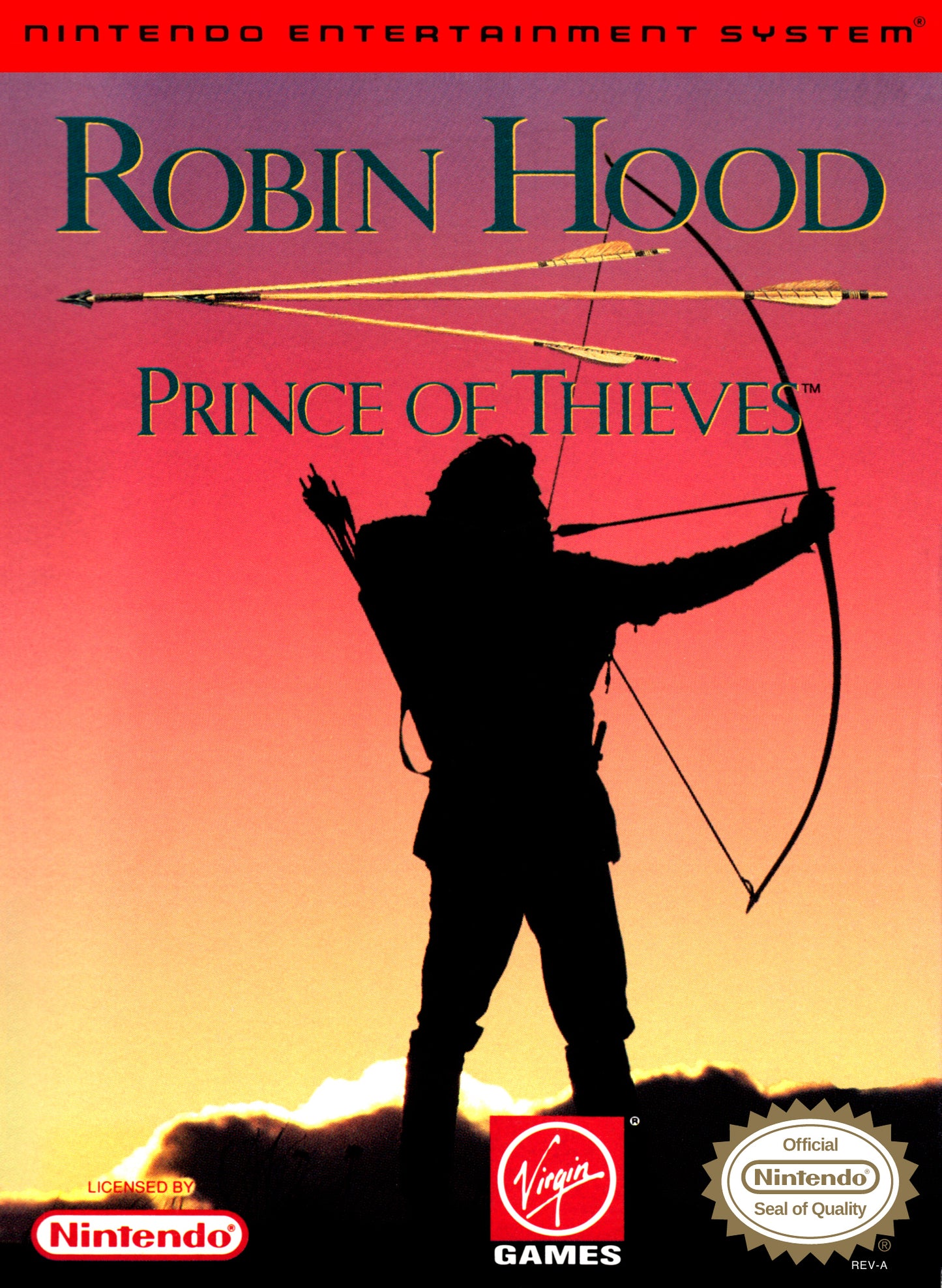 ROBIN HOOD: PRINCE OF THIEVES - NES (W/BOX & MANUAL)