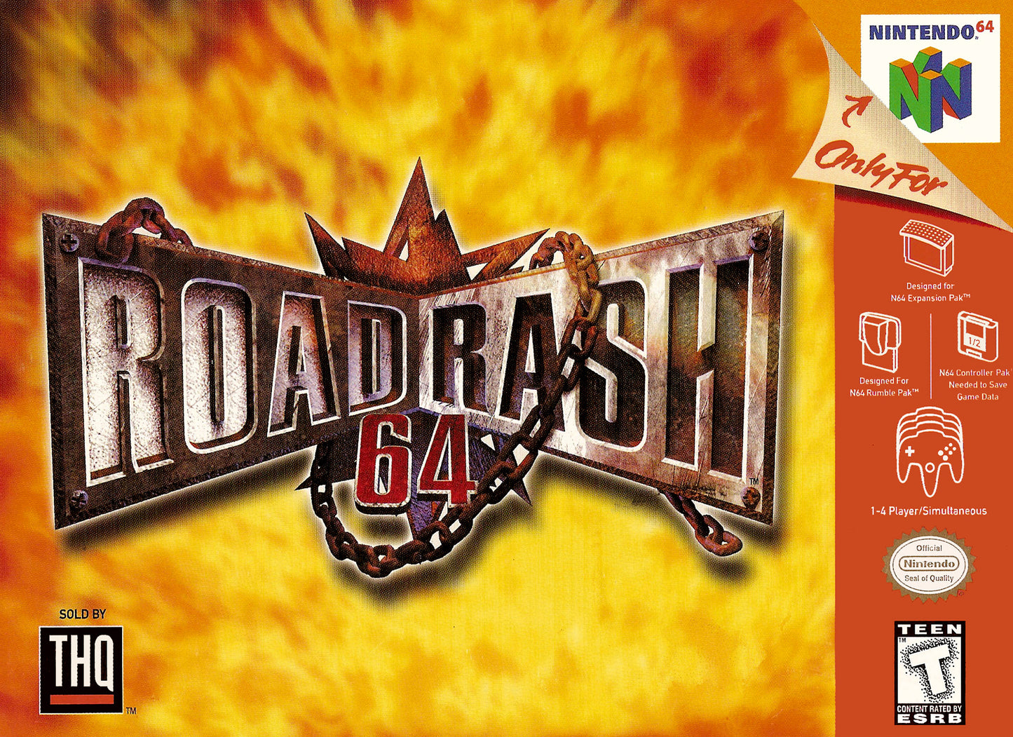 ROAD RASH - N64 (W/BOX)