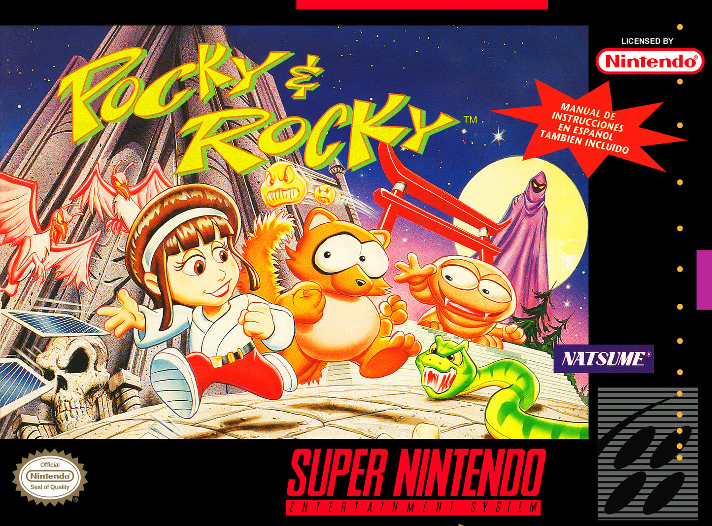 POCKY & ROCKY - SNES (W/BOX)