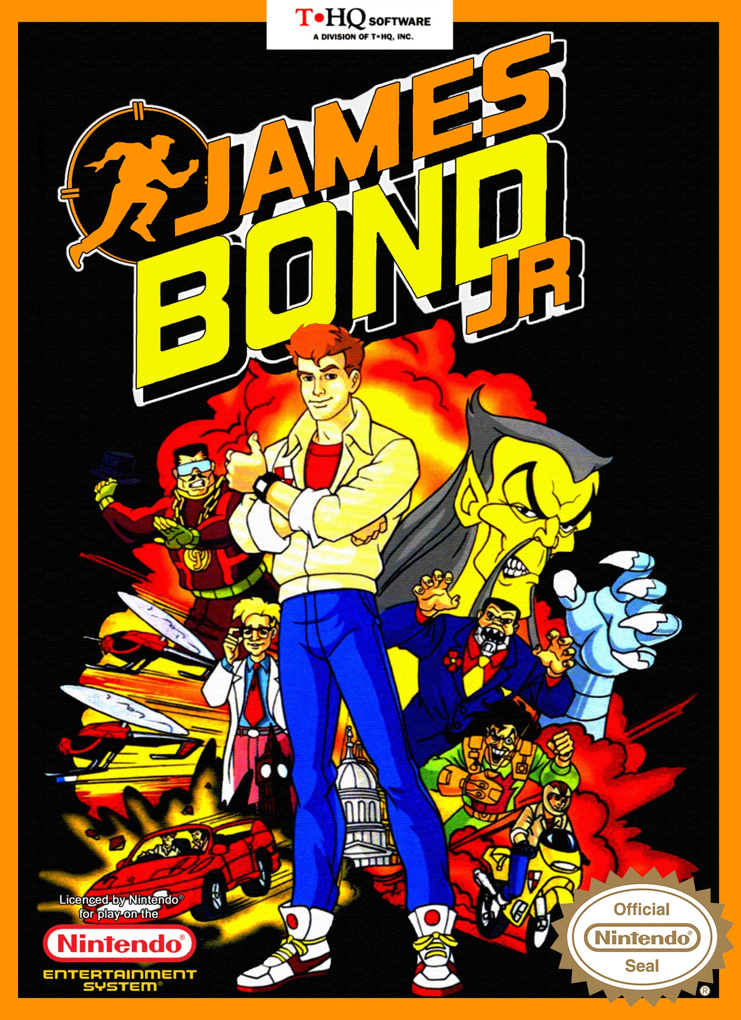 JAMES BOND JR. - SNES (W/BOX & MANUAL)