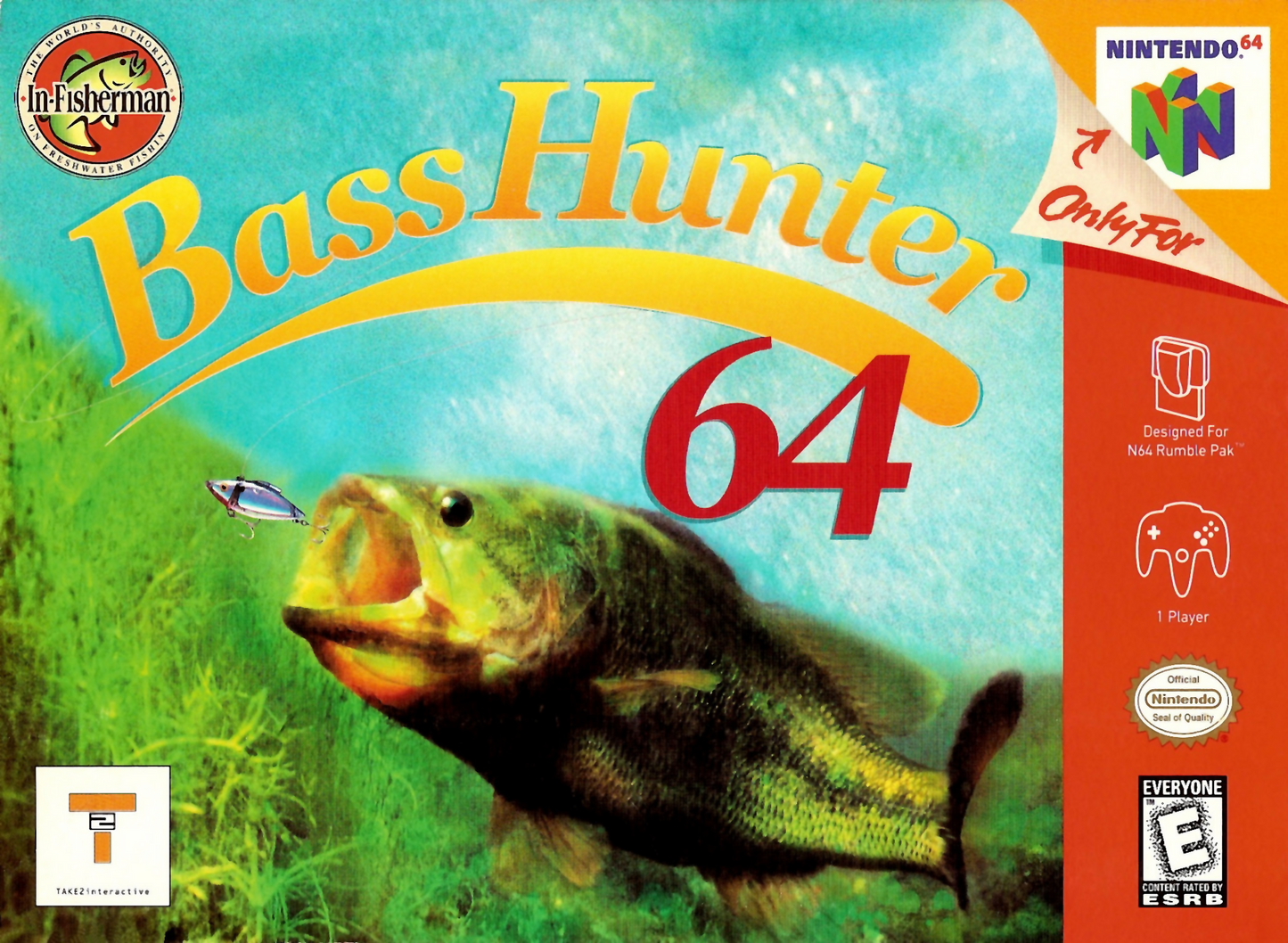 BASS HUNTER 64 - N64 (W/BOX & MANUAL)