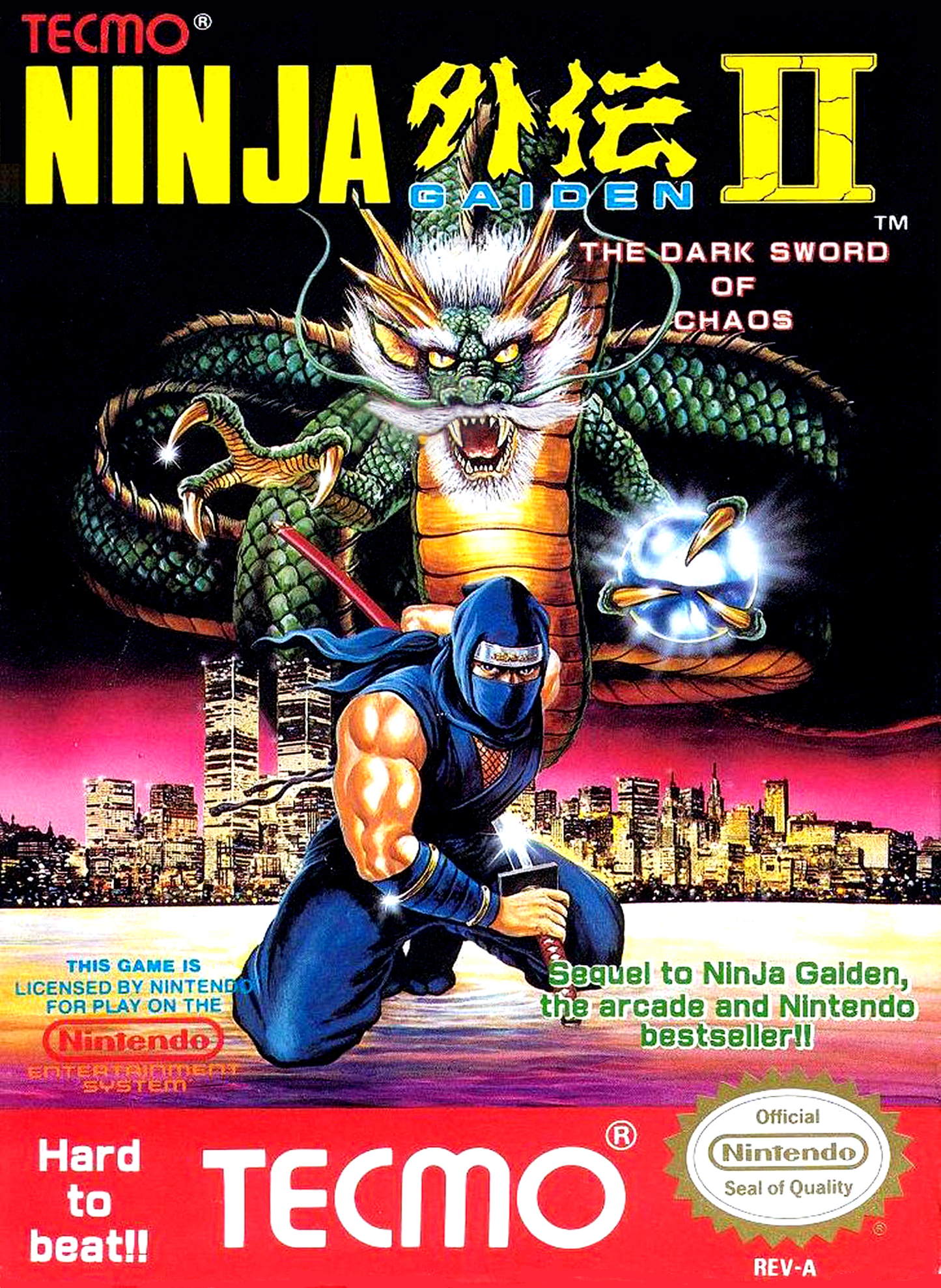 NINJA GAIDEN II: THE DARK SWORD OF CHAOS - NES