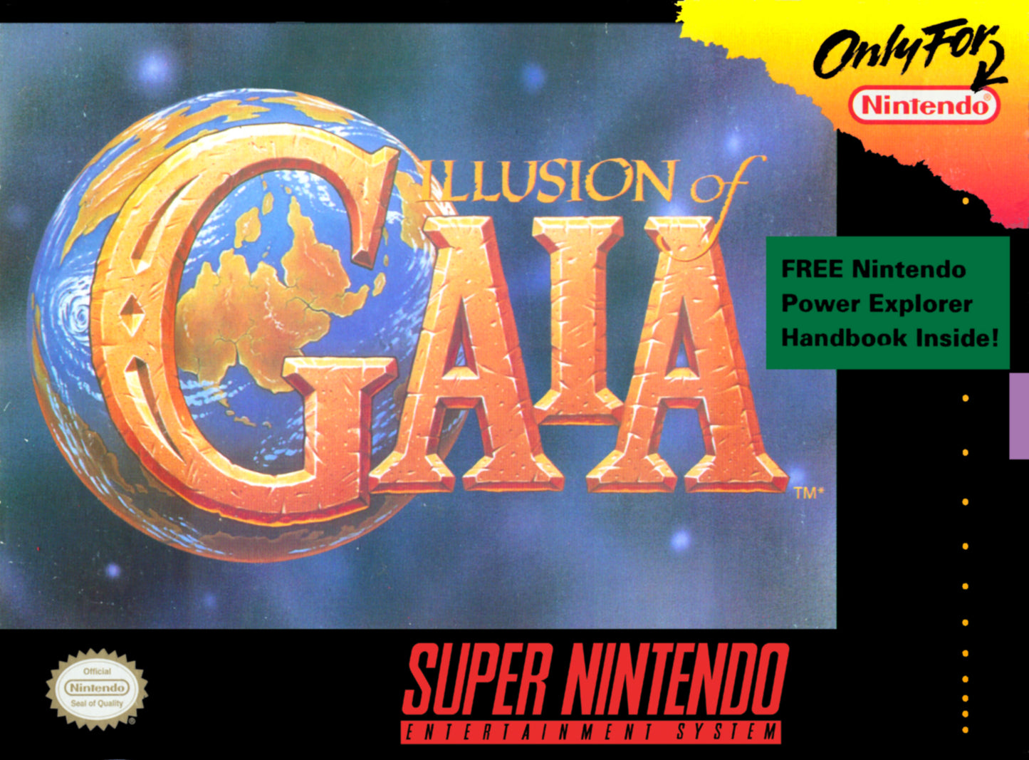 ILLUSION OF GAIA - SNES (W/BOX & MANUAL)