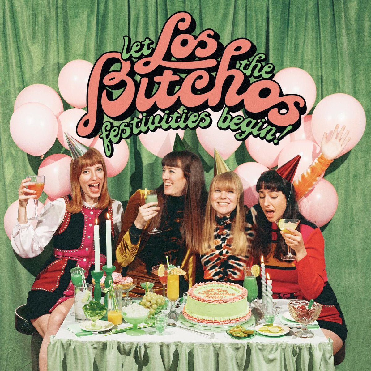 LOS BITCHOS - LET THE FESTIVITIES BEGIN! (LOS CHRISMOS EDITION) (INDIE EXCLUSIVE, RED VINYL)